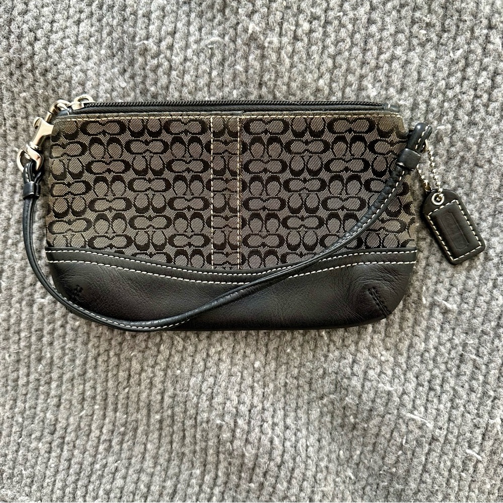 Vintage Coach Monogram Wristlet